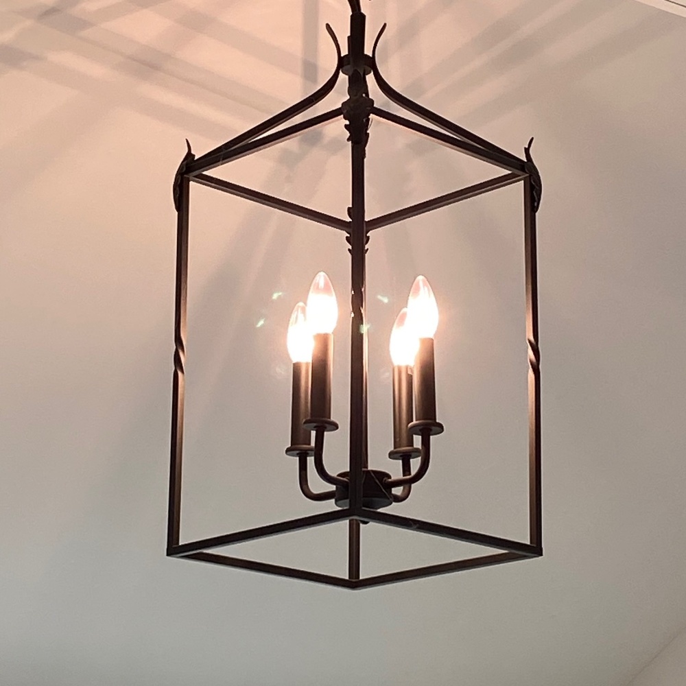 Lantern Light: beautiful wrought-iron pendant